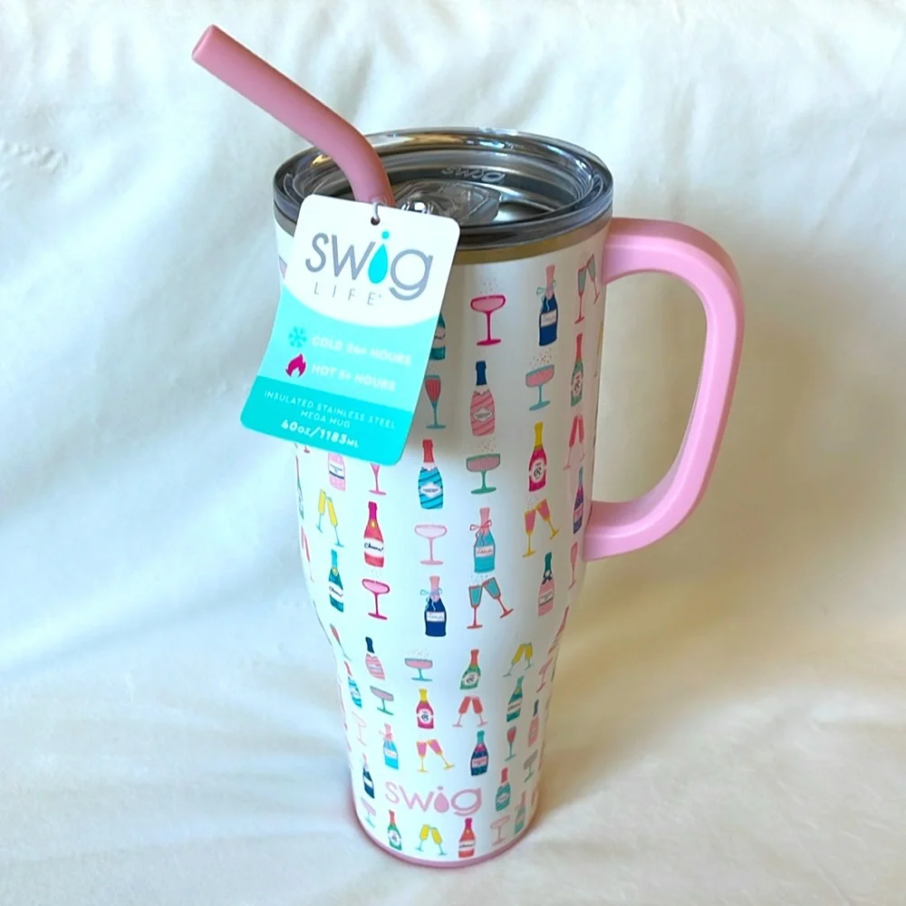 Swig Life 40oz Mega Mug, 40 oz Tumbler with Handle and Straw Cup Holder Friendly - Picture 3 of 13